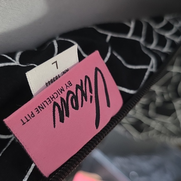 Wicked Swing Dress in Vintage Spiderweb Print - Vixen by Micheline Pitt LARGE - Picture 7 of 8